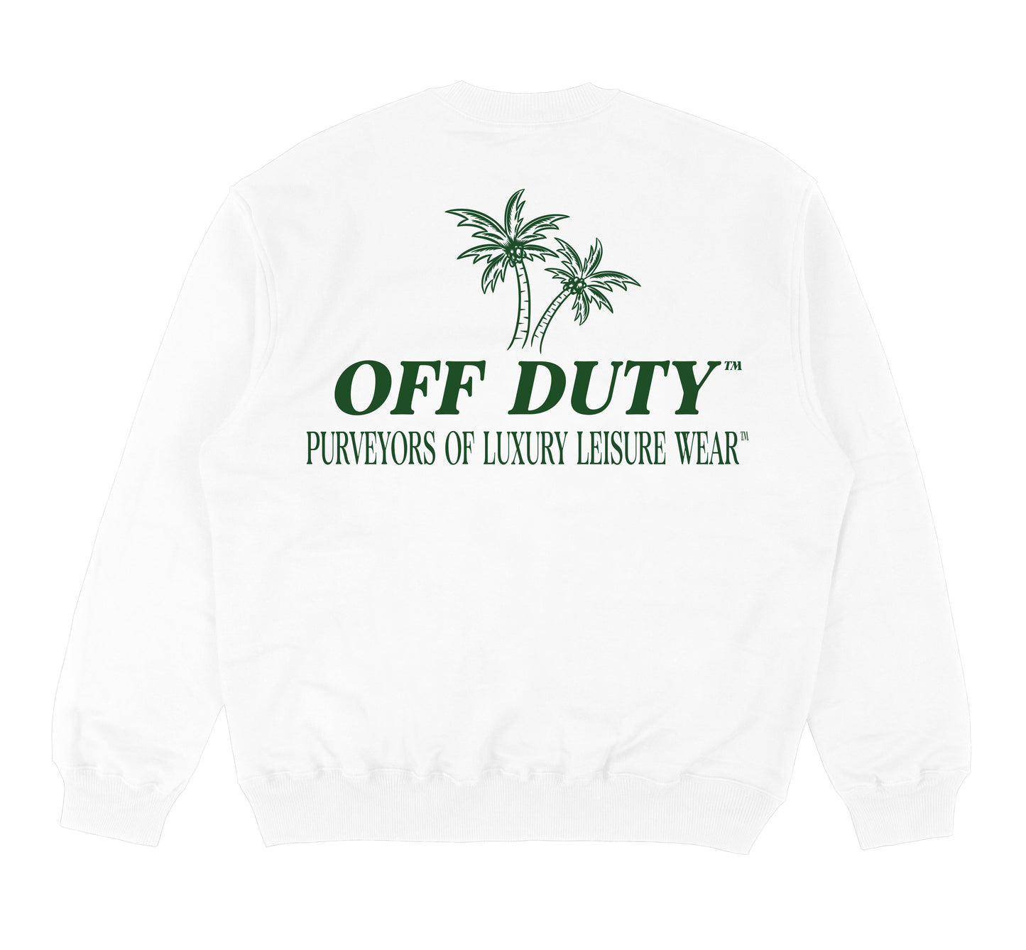 Palm Tree White Sweatshirt