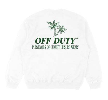 Palm Tree White Sweatshirt